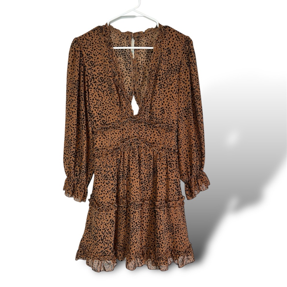 Amazon cheetah print long sleeve dress!